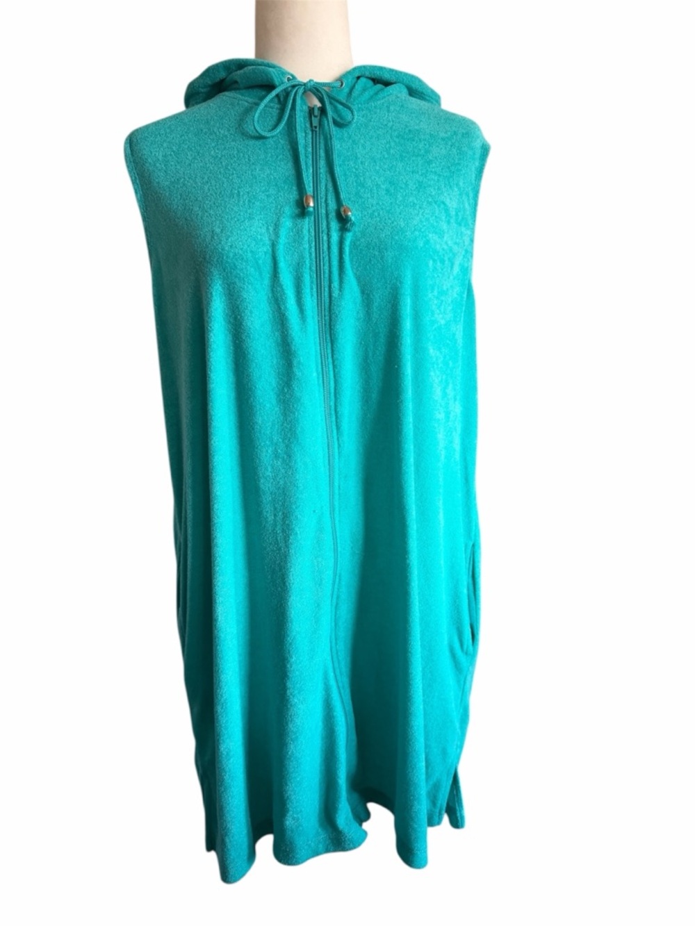 Catalina Teal Hooded Swim Coverup